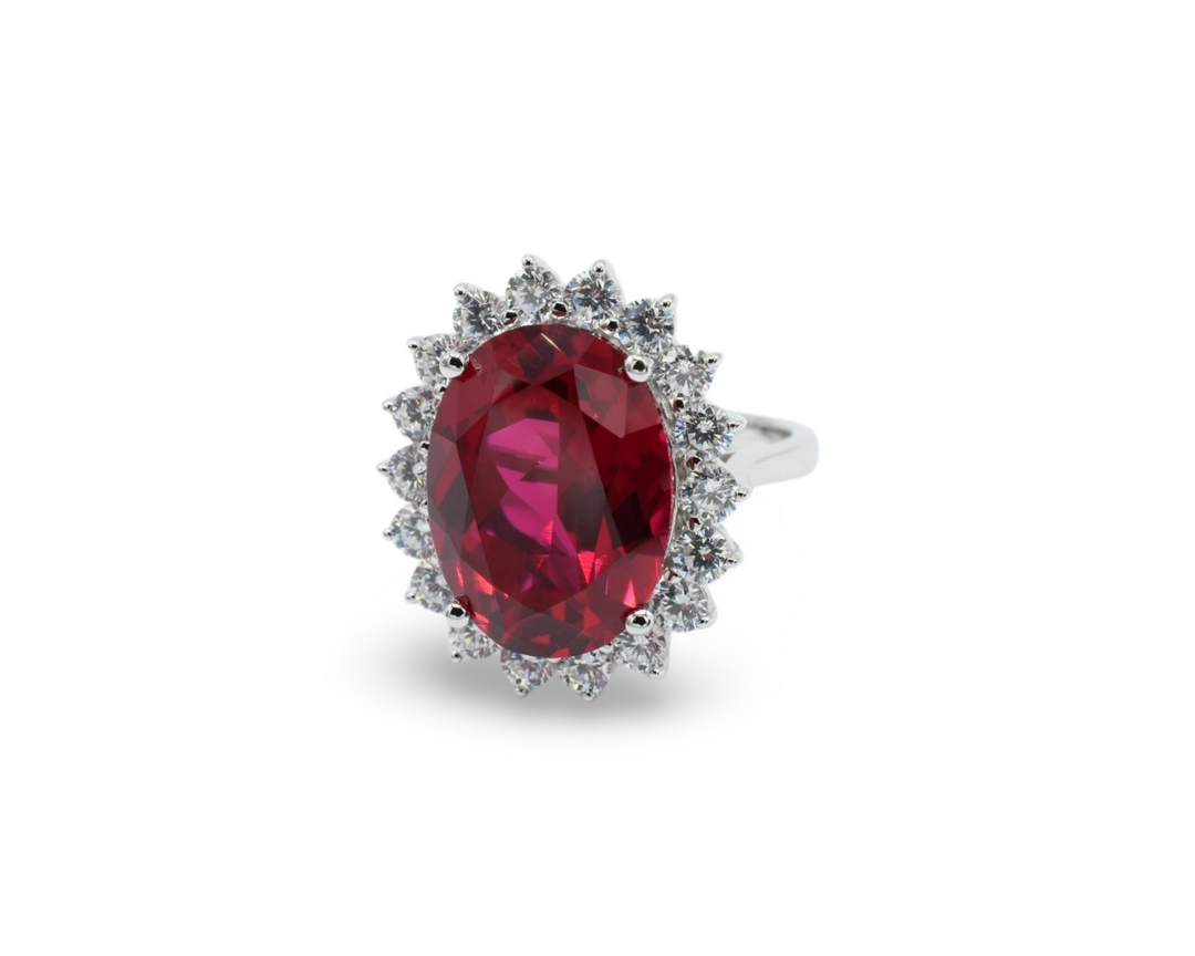 Princess Red Ring / Anillo Plata 925