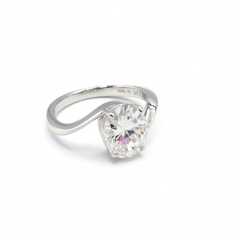 Serena Moissanite Ring Sterling Silver 925