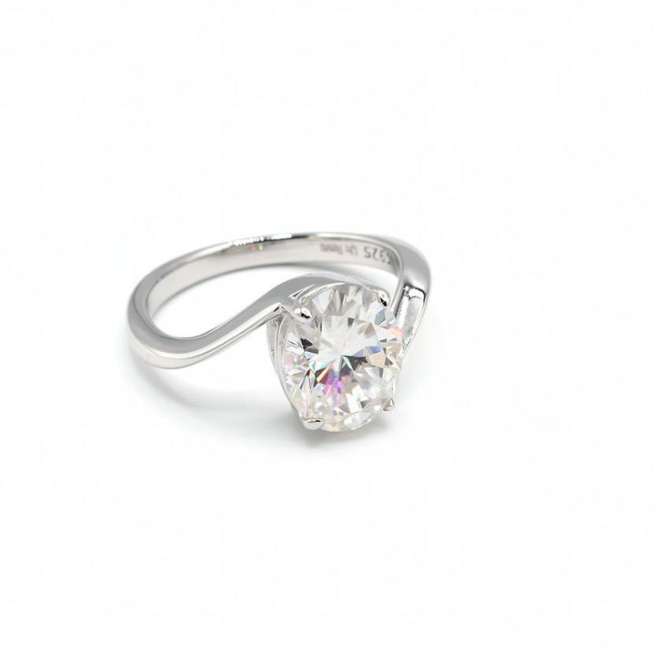 Serena Moissanite Ring Sterling Silver 925
