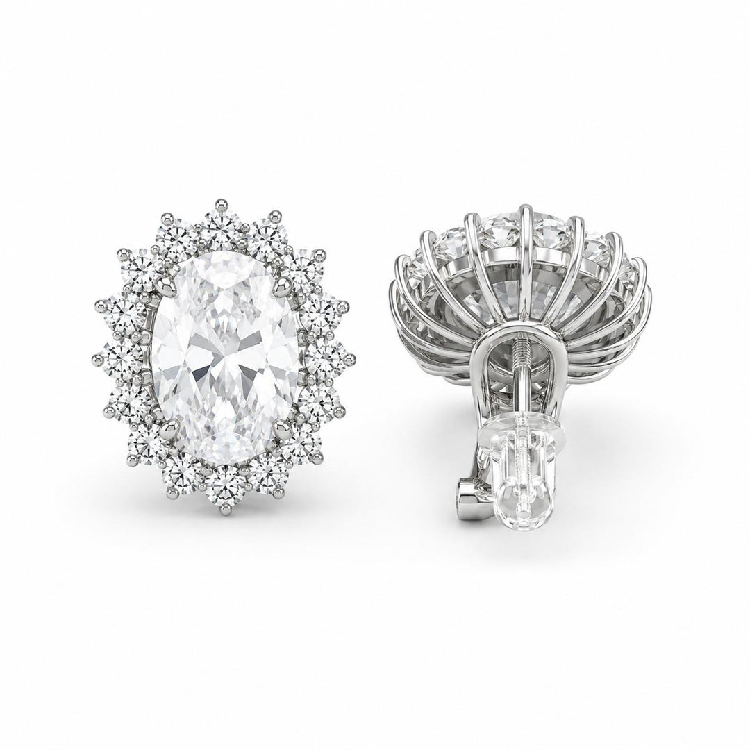 Princess Clear Earrings 925