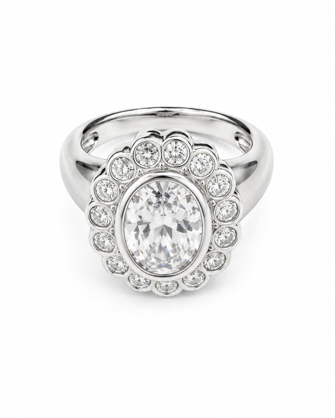 Clear Soleil Ring Sterling Silver 925