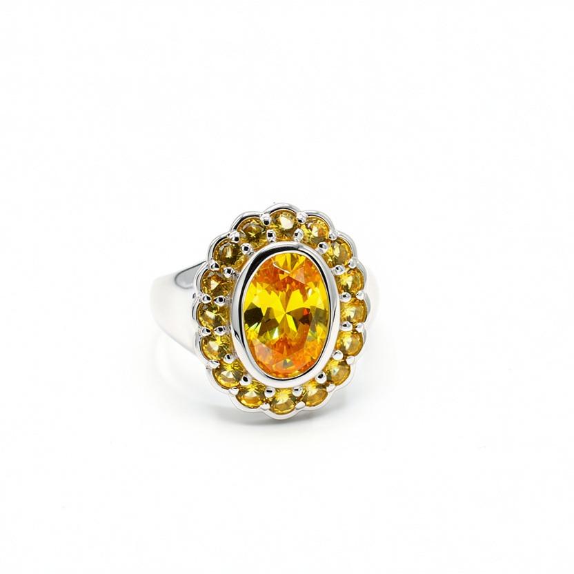 Yellow Soleil Ring Sterling Silver 925