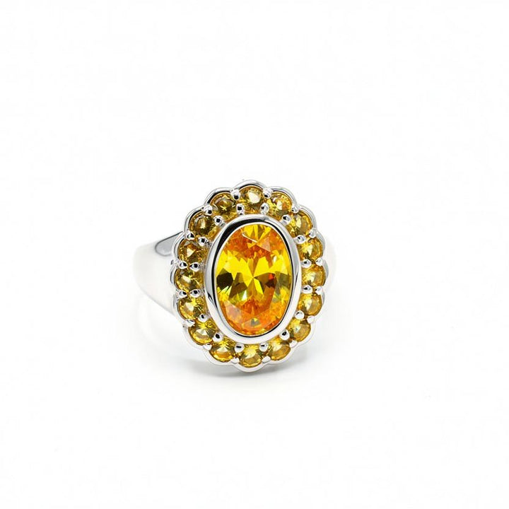 Yellow Soleil Ring Sterling Silver 925