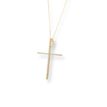 Load image into Gallery viewer, Gold Cross Necklace ( Oro 10k )