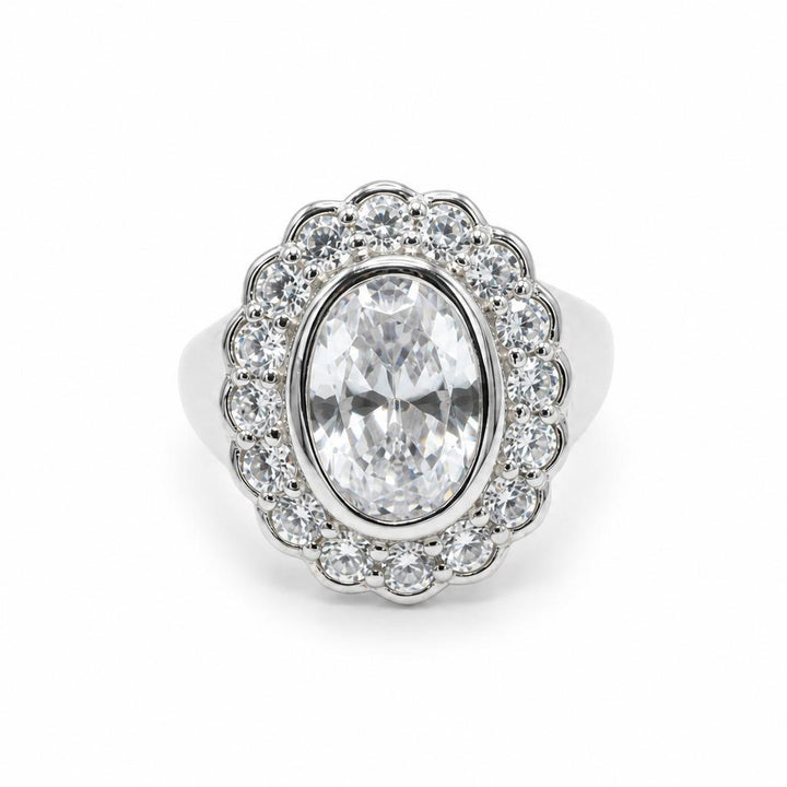 Clear Soleil Ring Sterling Silver 925