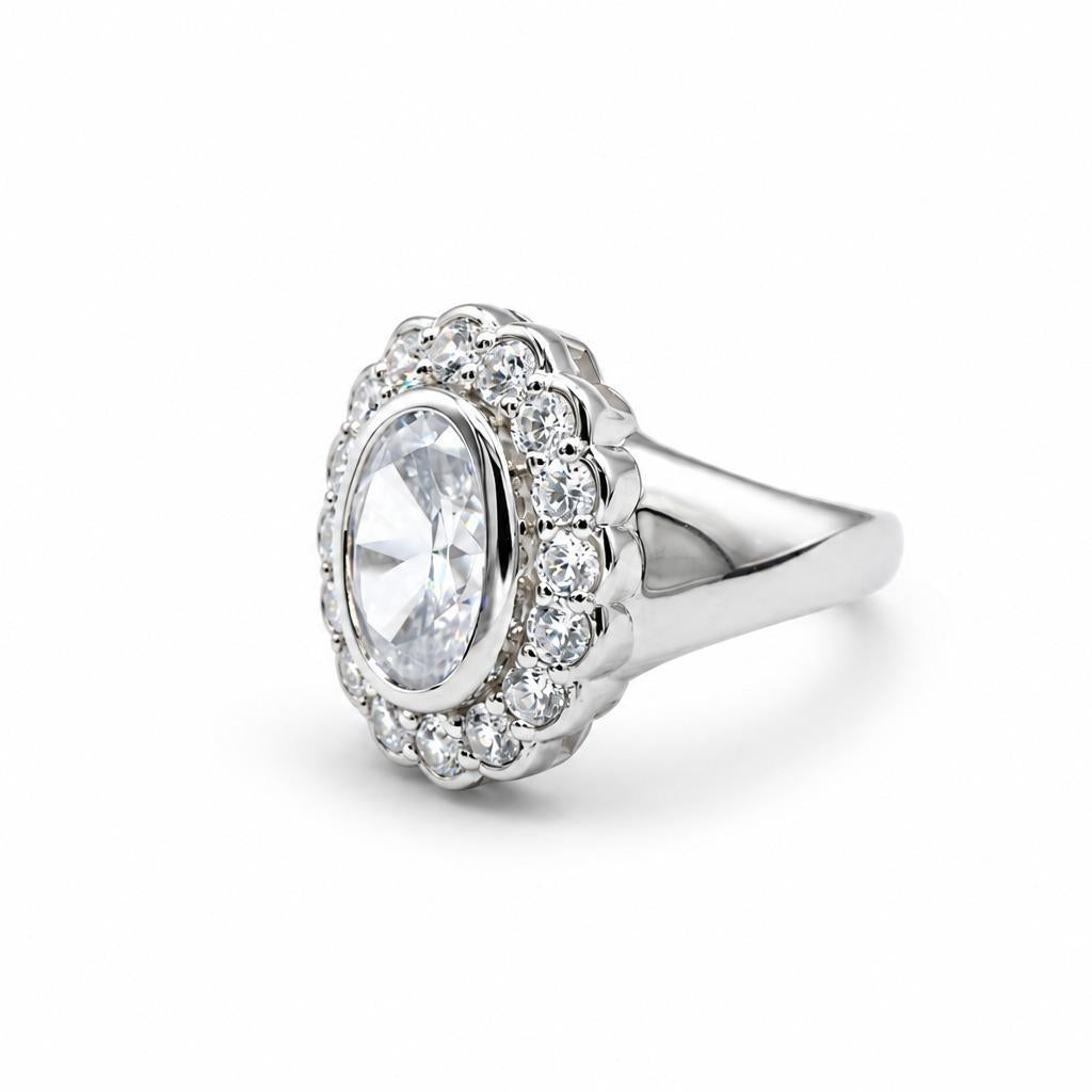 Clear Soleil Ring Sterling Silver 925