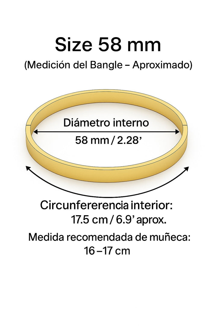 Skinny Silver Bangle Plata 925