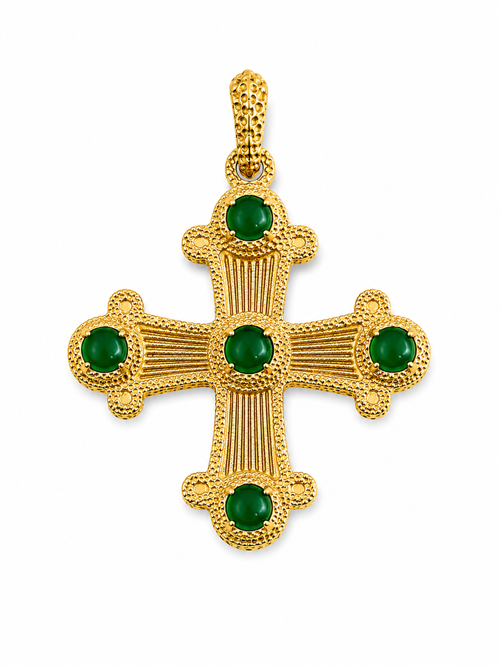 Green Cross Pendant