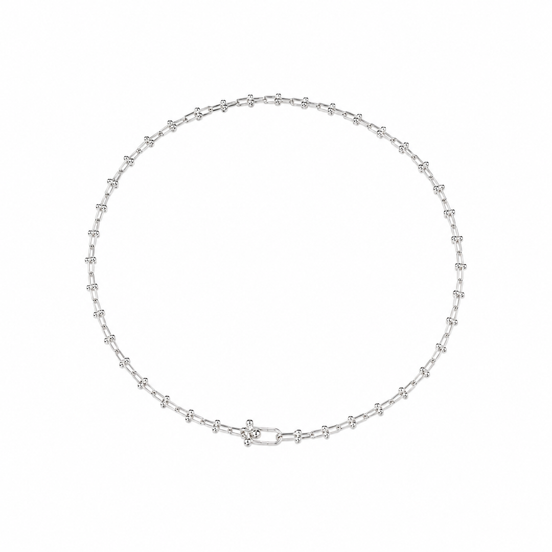 T silver Necklace (925)