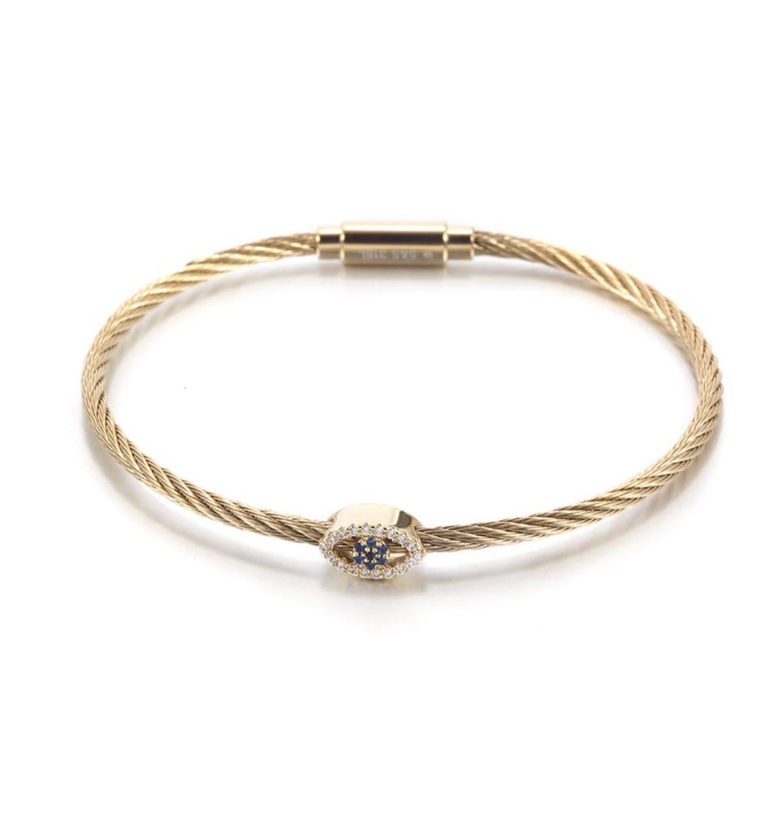 Cable Eye Bracelet