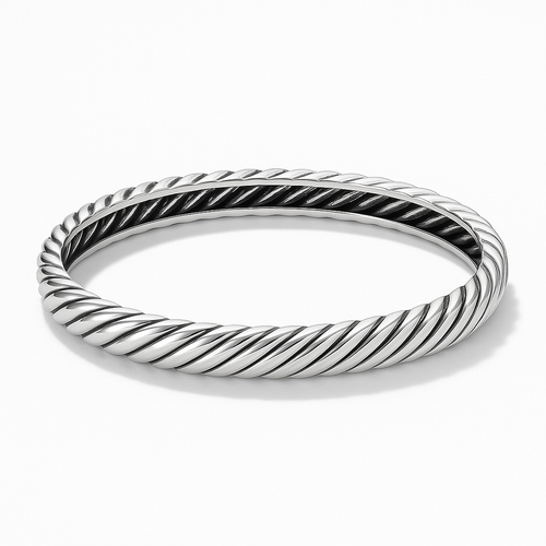 Cable Bangle 925 SS (plata)