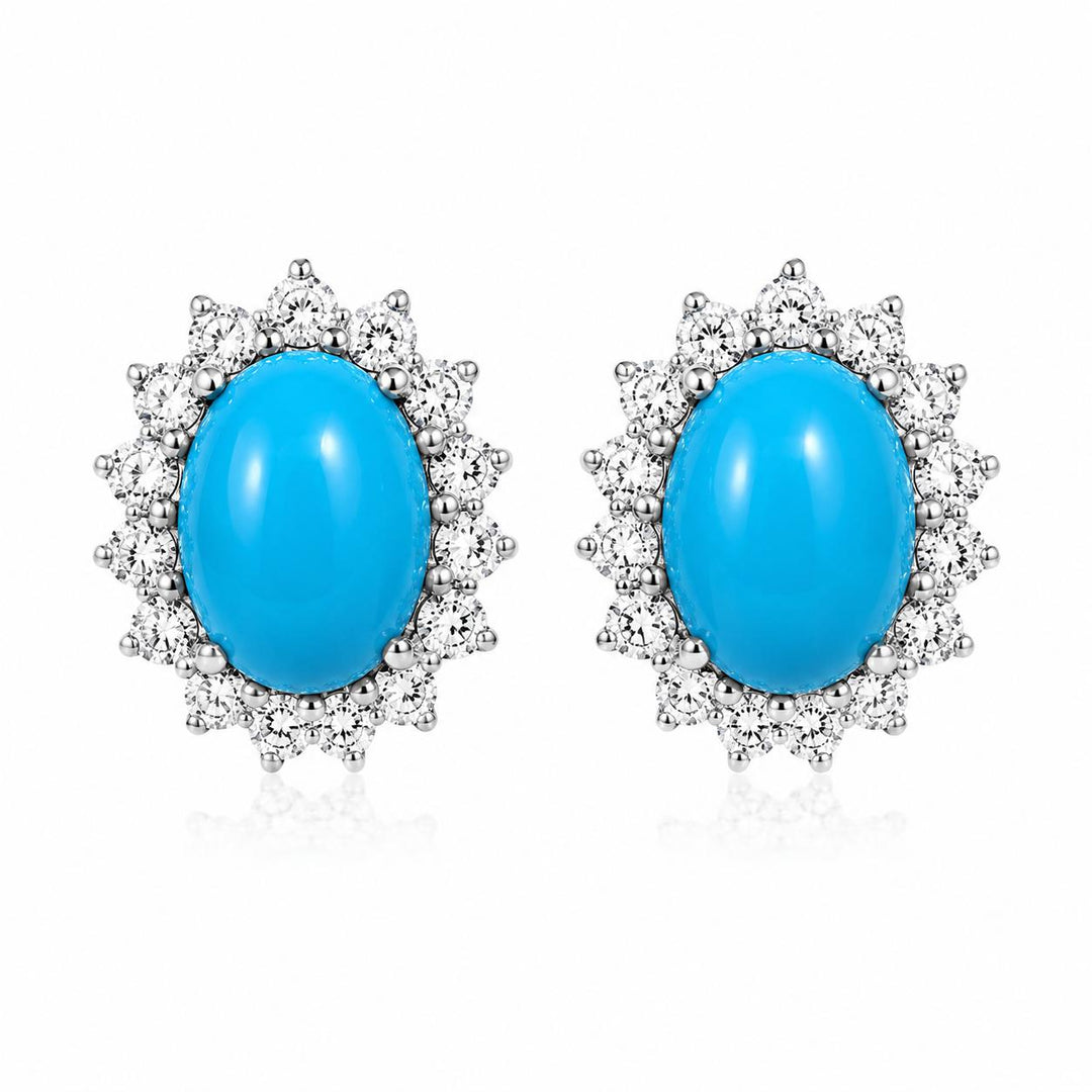 Princess Turquoise Earrings 925