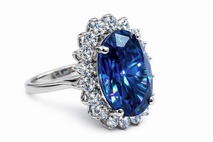 Princess Sapphire Ring / Anillo Plata 925