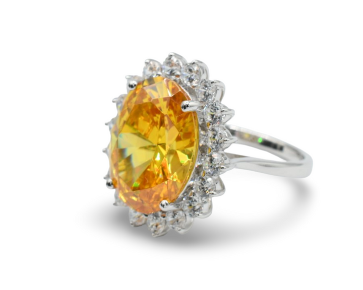 Princess Yellow Ring / Anillo Plata 925