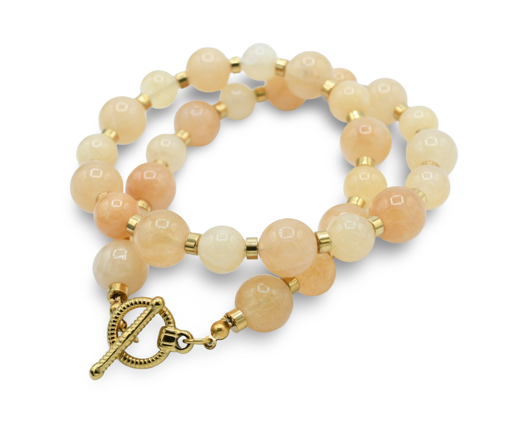 Cream Natural Quartz Choker