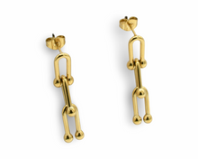 Load image into Gallery viewer, T Chain Earrings
