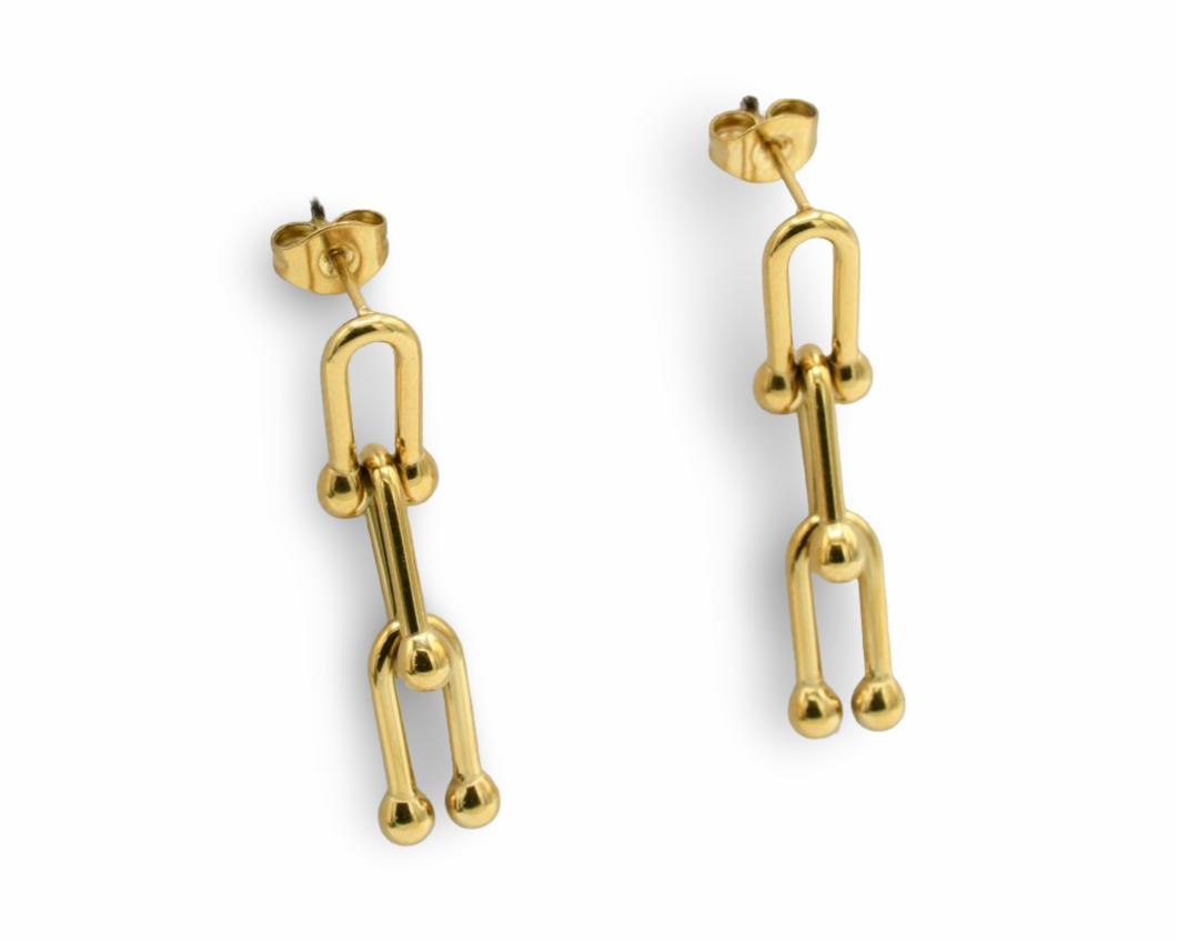 T Chain Earrings