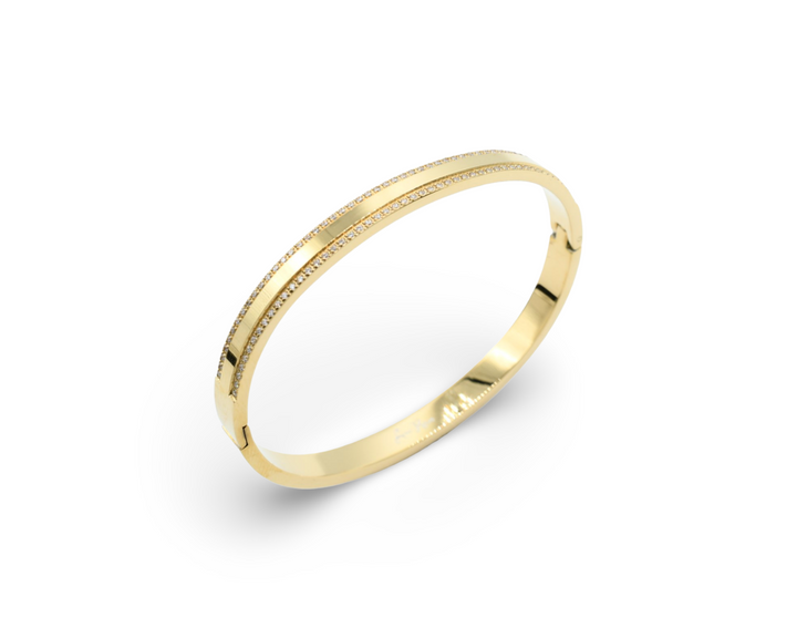 Double Stone Bangle
