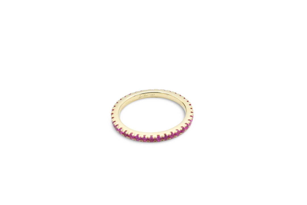 Eternal Fuchsia Band Ring / Anillo 10K