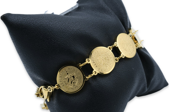 Mini Cuban Coin Bracelet