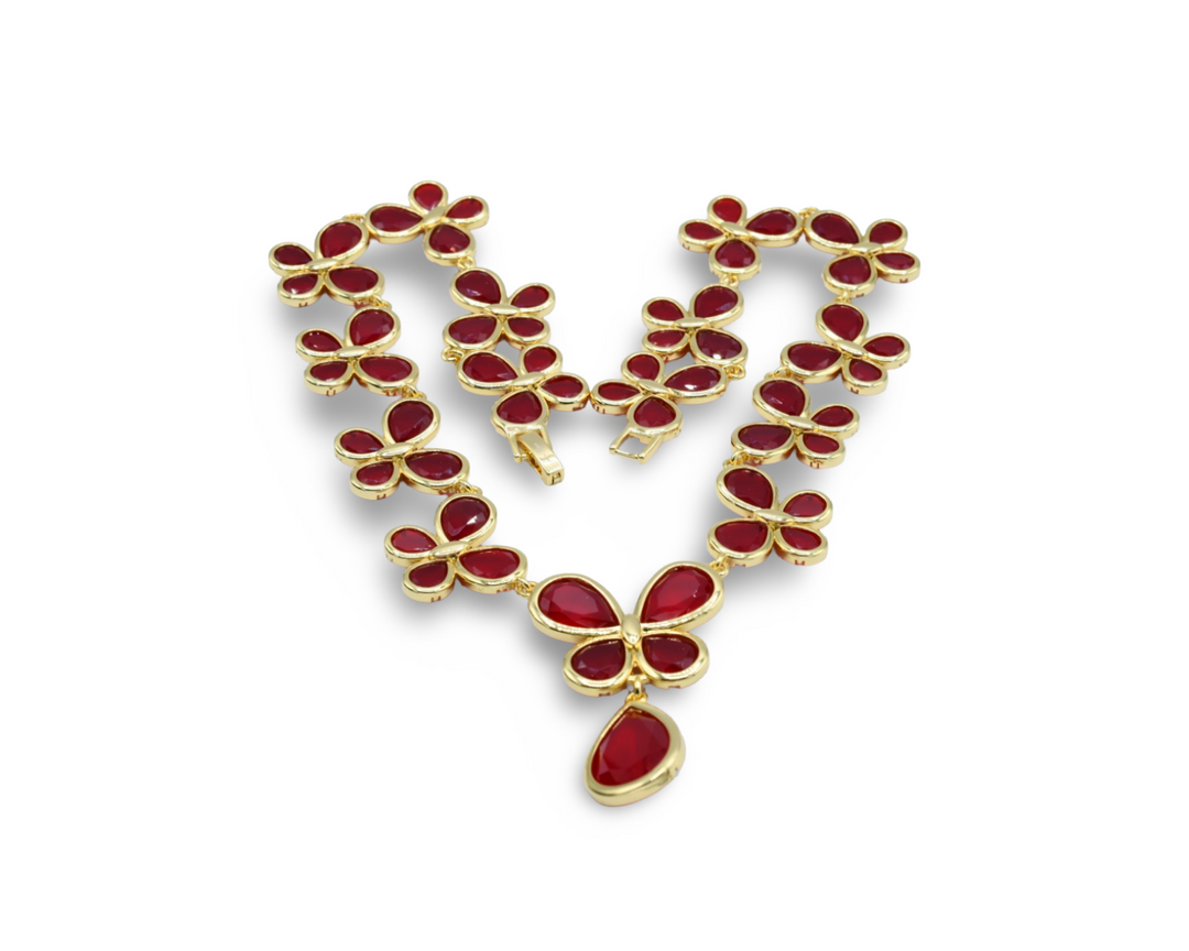 Red Butterfly Necklace