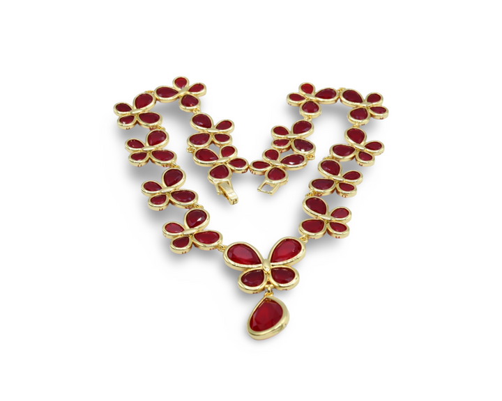 Red Butterfly Necklace