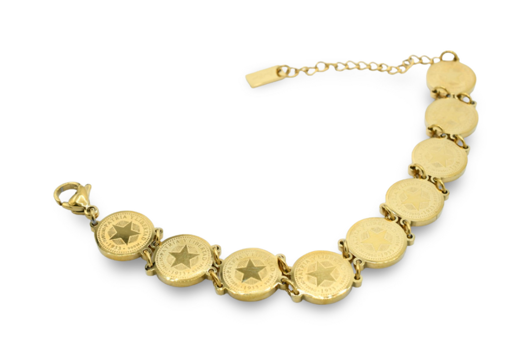 Mini Cuban Coin Bracelet