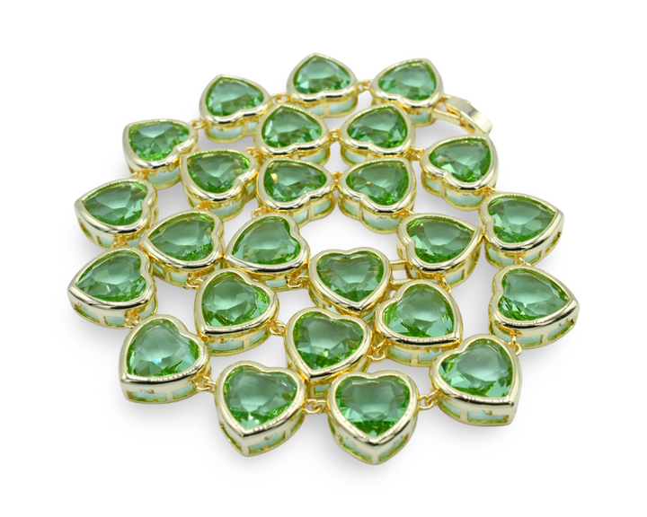 Apple Green Heart Eternal Choker