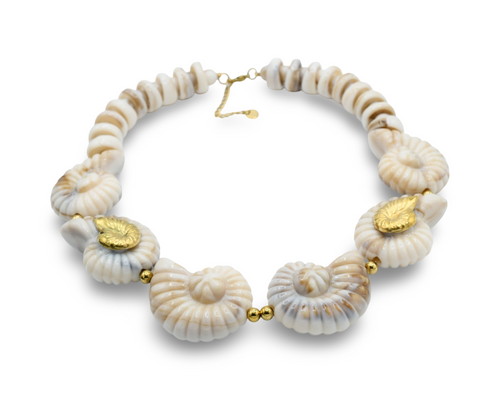 Caracol Cream Necklace