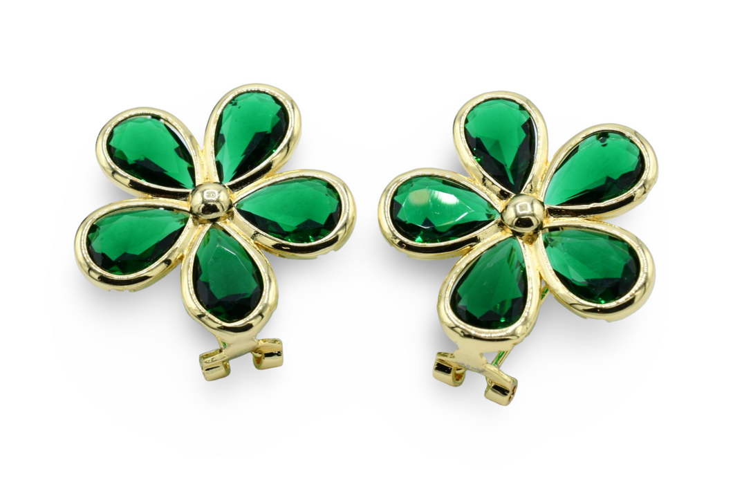 Esmeralda Flower Earrings