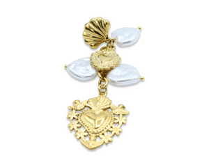 Pearlheart Earrings