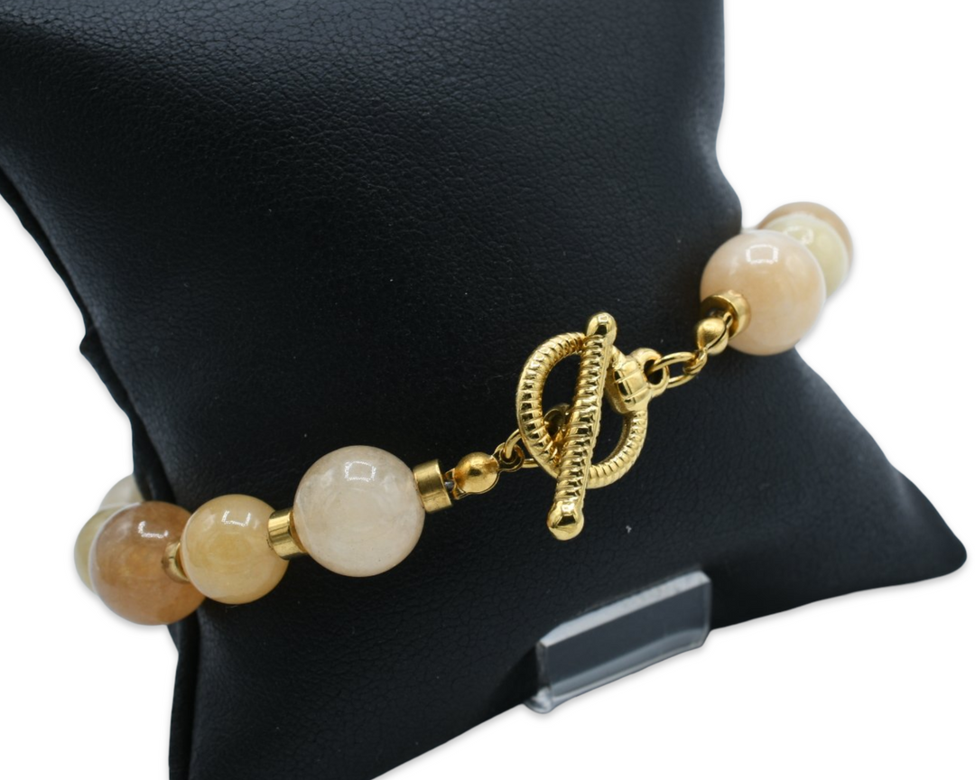 Cream Natural Quartz Bracelet