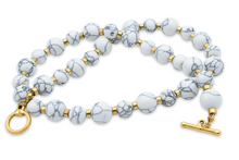 Load image into Gallery viewer, White Howlite Choker