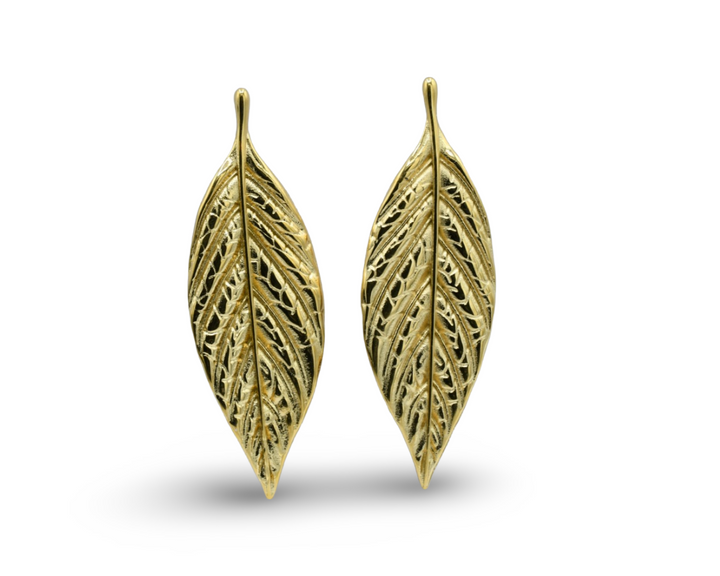 Tobacco Leaf Earrings
