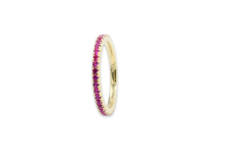 Eternal Fuchsia Band Ring / Anillo 10K