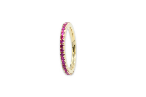 Eternal Fuchsia Band Ring / Anillo 10K