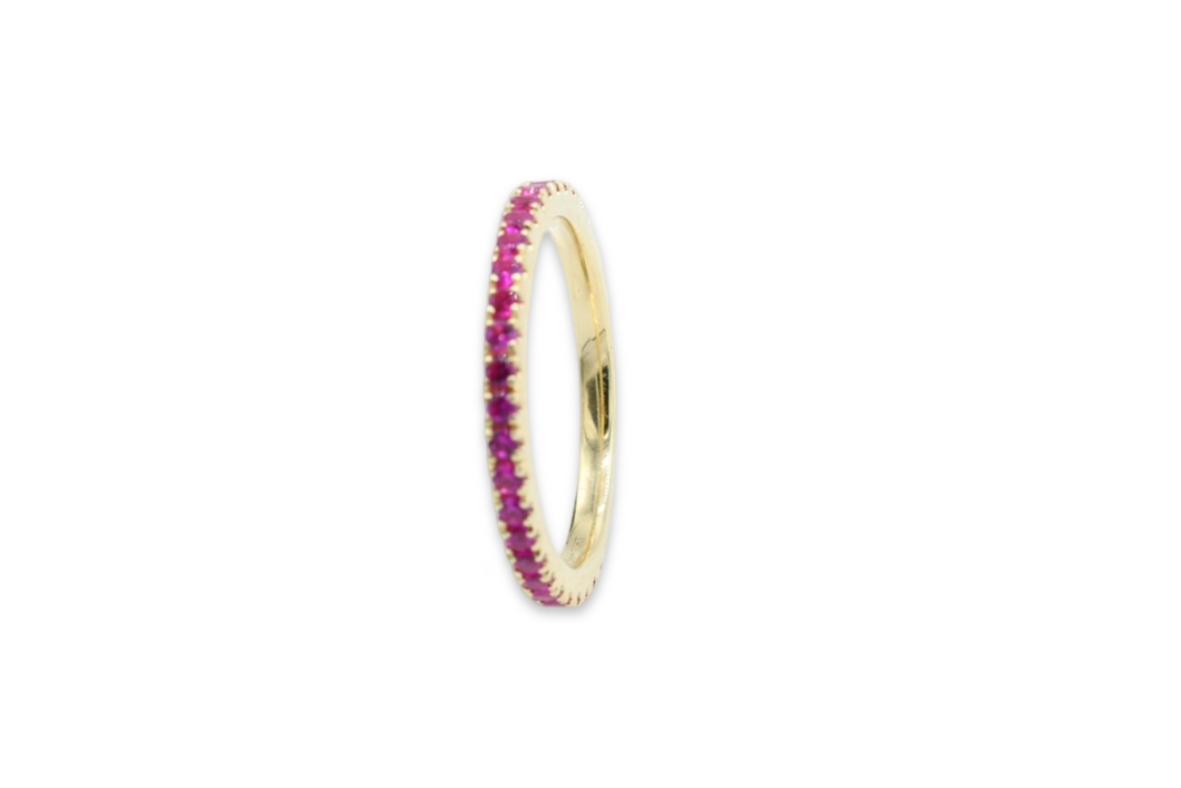 Eternal Fuchsia Band Ring / Anillo 10K