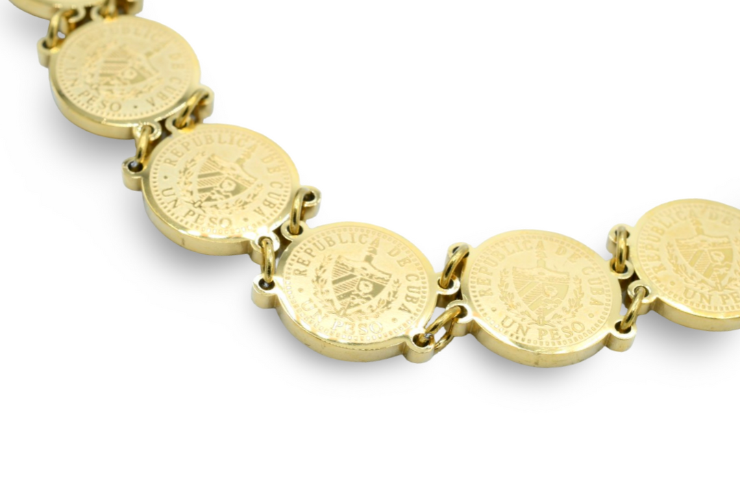 Mini Cuban Coin Bracelet
