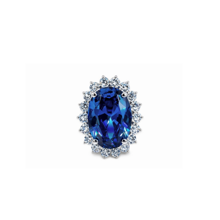 Princess Sapphire Ring / Anillo Plata 925