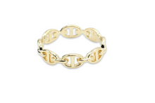 Load image into Gallery viewer, Chain Link Ring / Anillo 10K