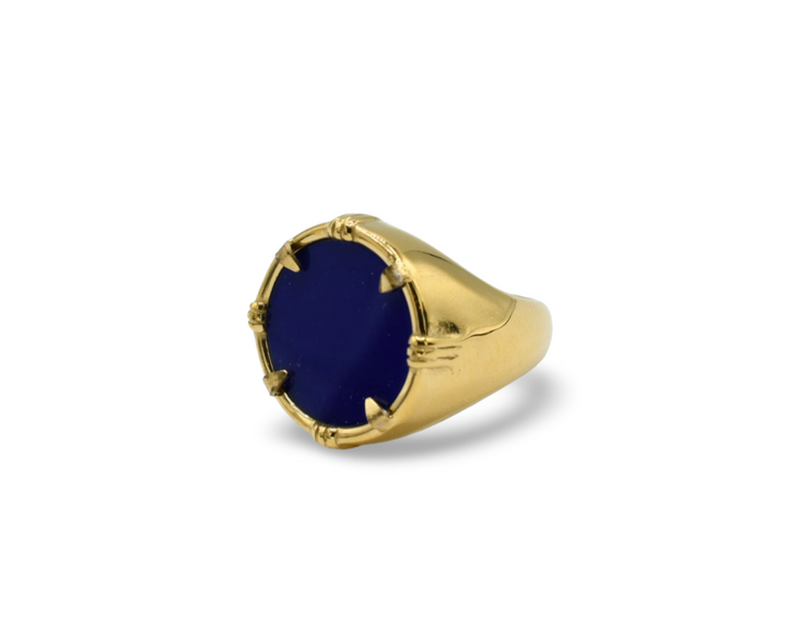 Blue Medallion Ring