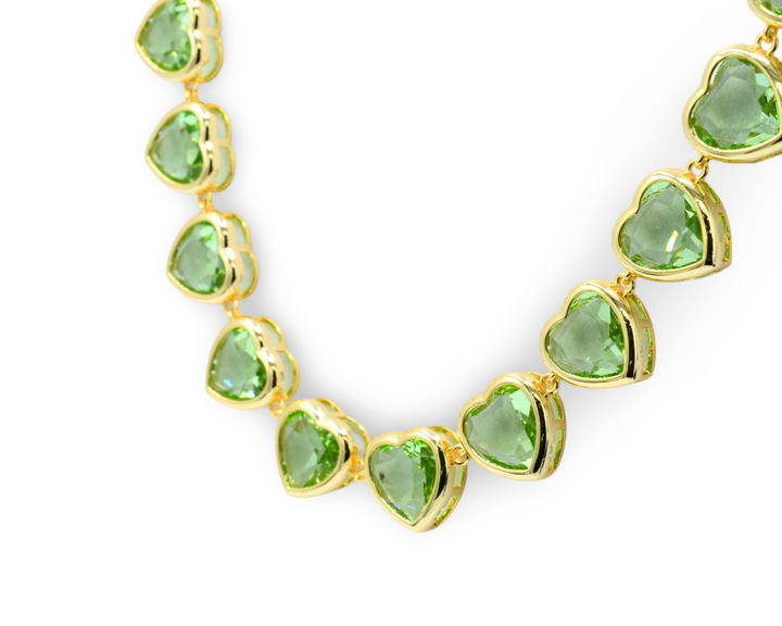 Apple Green Heart Eternal Choker