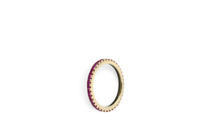 Eternal Fuchsia Band Ring / Anillo 10K