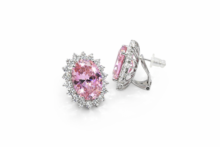 Princess Pink Earrings 925