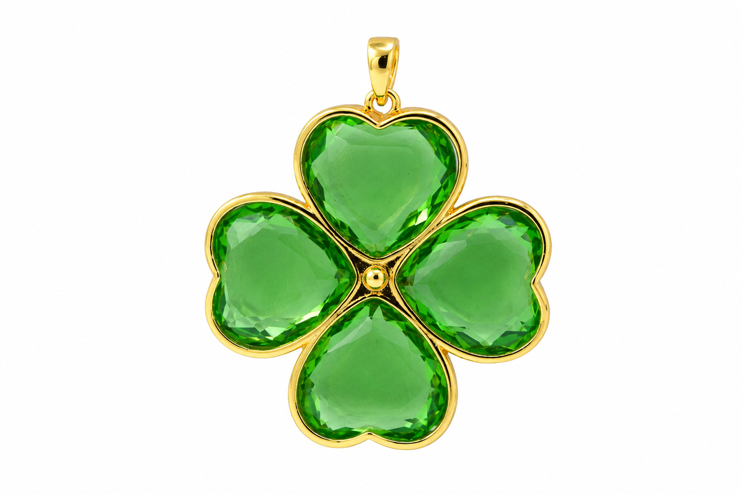 Big Green Clover Pendant