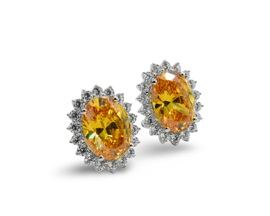 Princess Yellow Earrings Plata 925
