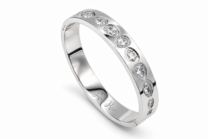 Silver Lagrima Bangle