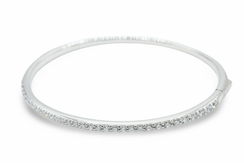 Skinny Silver Bangle Plata 925