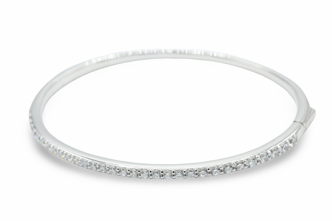 Skinny Silver Bangle Plata 925