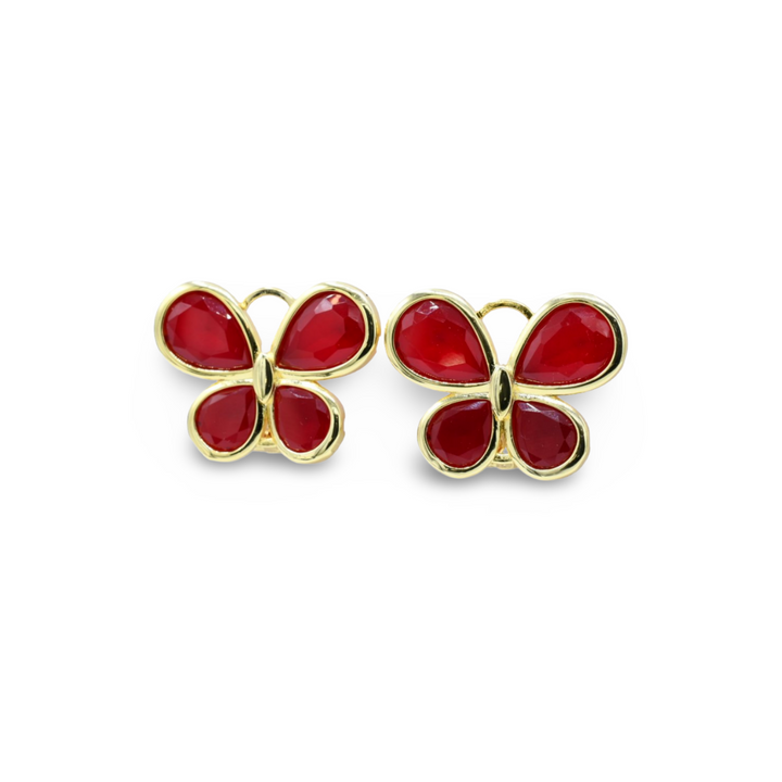 Red Butterfly Earrings